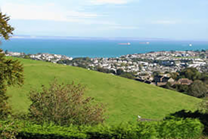 View of Brixham and Lyme Bay