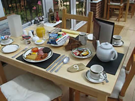 A Raddicombe Lodge breakfast